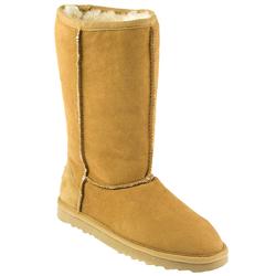 Female Just1053 Leather nubuck Upper Pure Sheepskin Lining Casual in Tan