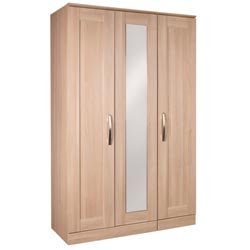 - Aruba Tall 3 Door Wardrobe with