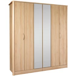 - Monterey 6 Door Bi-Fold Wardrobe