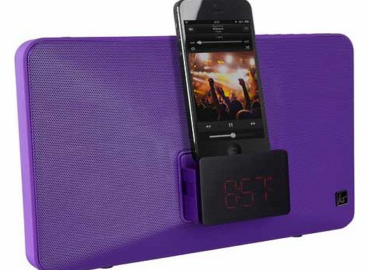 Fresh Dock Clock Radio - Purple