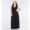 HAILEY CHIFFON MAXI DRESS - BLACK