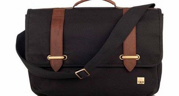 Knomo Raleigh 15`` Laptop Messenger Brief Black