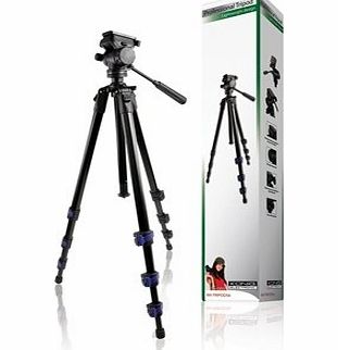 Konig Magnesium Aluminum Alloy Lightweight Tripod with Damping to 1.6m - Black