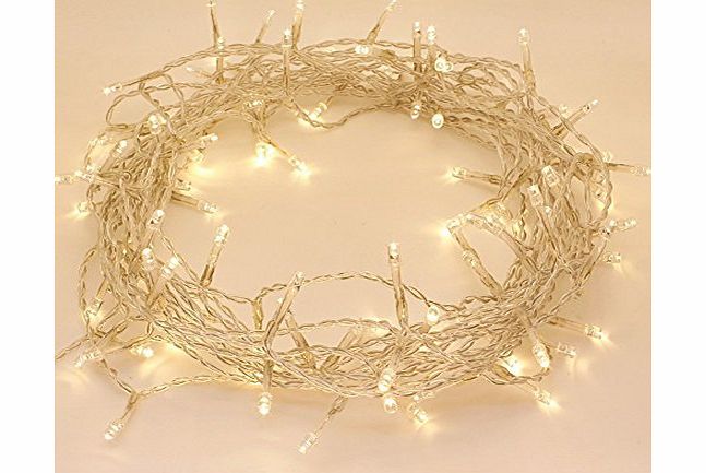 Koopower 10M 100 LED WARM WHITE FAIRY STRING LIGHTS IDEAL FOR CHRISTMAS TREE LIGHTS, FESTIVE LIGHTS, BIRTHDAY PARTY LIGHTS,WEDDING