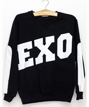 K-POP EXO SUPPORT SBS ALL STARS SAME SWEATSHIRT SWEATER KAI SEHUN CHANYEOL KRIS (CHANYEOL, L)