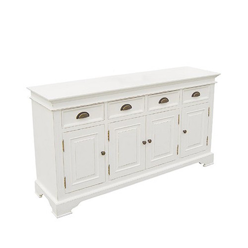 White 4 Door 4 Drawer Sideboard 916.403