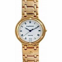 Krug Baumen Mens Charleston White Gold Watch