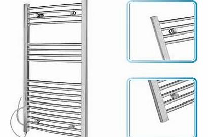 1000mm x 500mm - Chrome Curved Rail