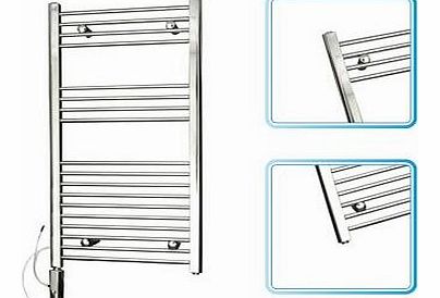 1000mm x 500mm - Chrome Straight Rail