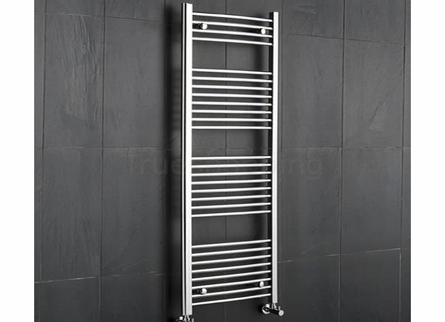  Premium Chrome Curved Heated Bathroom Towel Radiator Rail 600mm x 1500mm