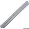 Matt Silver Stickdown Laminate Edge 8mm