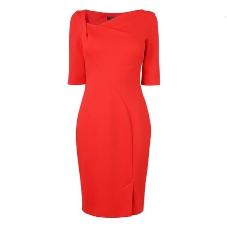 Catrina Asymmetrical Neckline Dress Colour