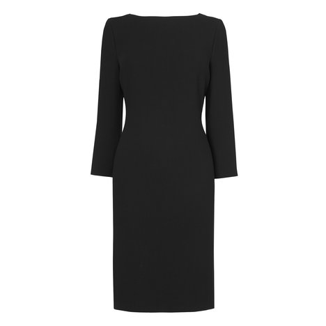 Katrina Wool Shift Dress Colour Black