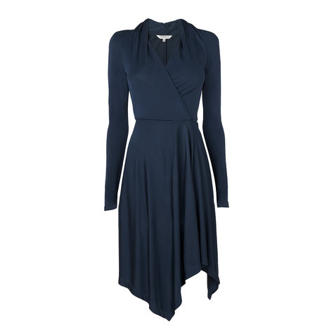 Lory Jersey Wrap Dress Colour Petrol