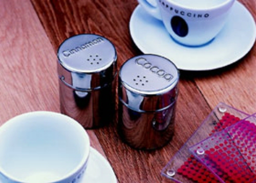 Cocoa or Cinnamon Shaker Set