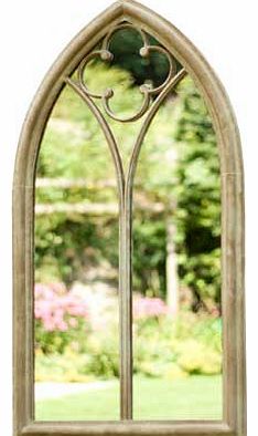 Metal Garden Wall Mirror - Church