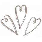 La Jewellery Recycled Silver Medium Heart Book