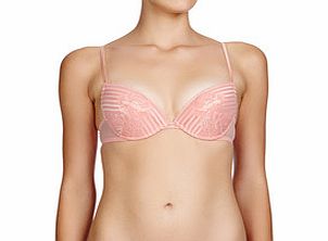 Spring in NY peach push-up bra