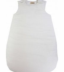 Linen baby sleeping bag White M