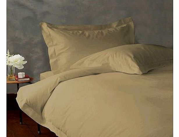 800 TC Egyptian cotton Duvet Set Italian Finish Solid ( Small Double , Taupe)