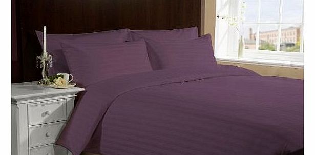 800 TC Egyptian cotton Duvet Set Italian Finish Stripe ( Single Long , Lilac )