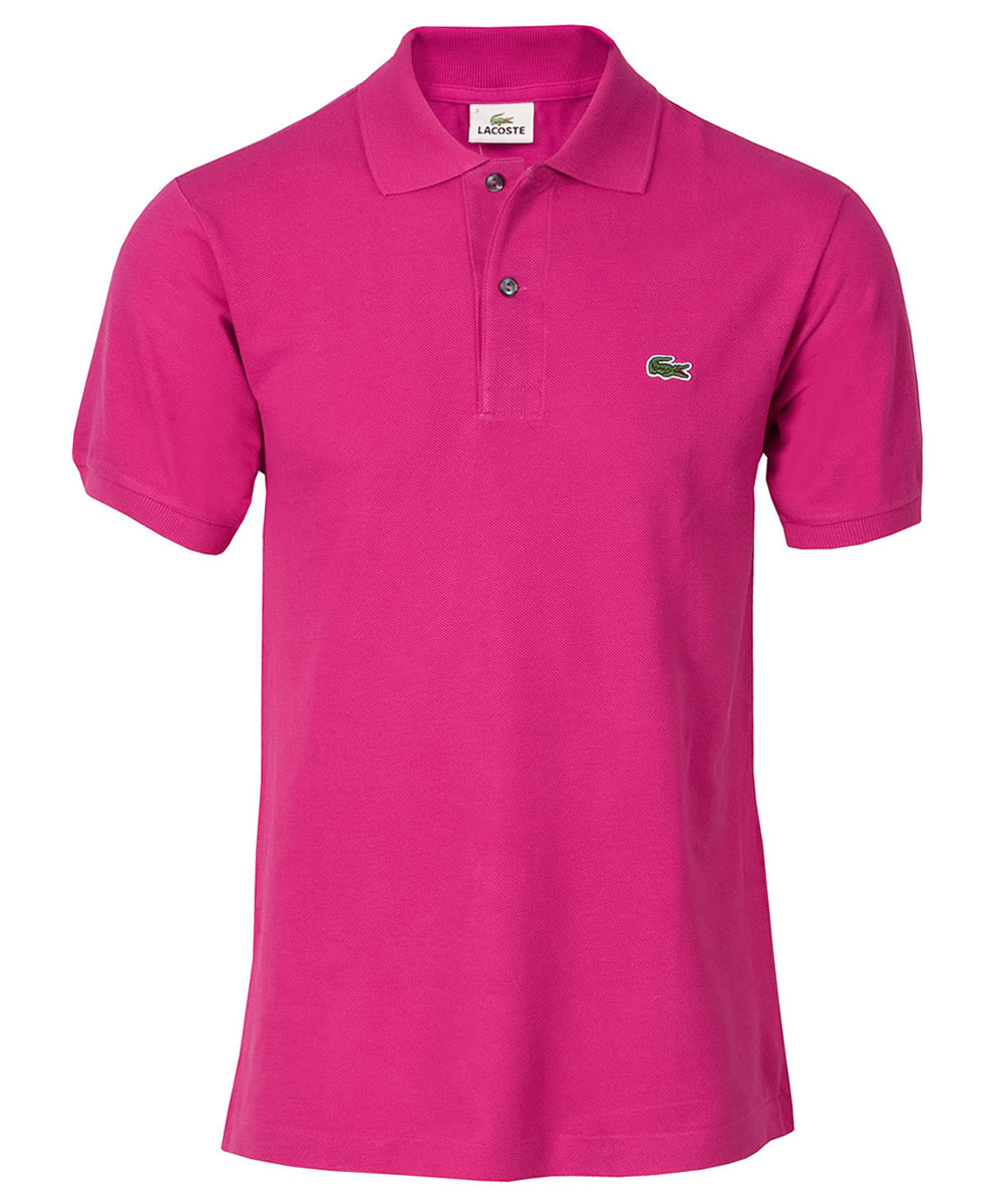 Classic Plain Pique Polo Shirt Pitaya