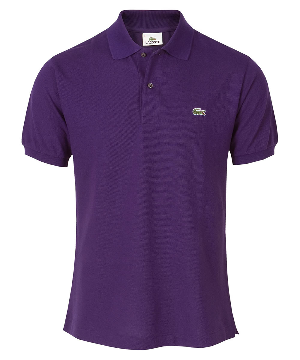 Classic Plain Pique Polo Shirt Plum Tree