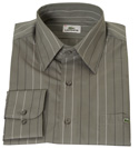 Grey Striped Regular Fit Shirt
