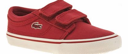 kids lacoste red vaultstar unisex toddler