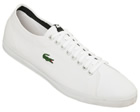 Marcel SPM White/Black Canvas Trainers