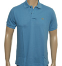 Mid Blue Pique Polo Shirt