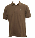 Mud Brown Pique Polo Shirt