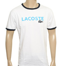 Sport White and Navy T-Shirt with Printed Logo