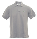 Wolf Grey Pique Polo Shirt