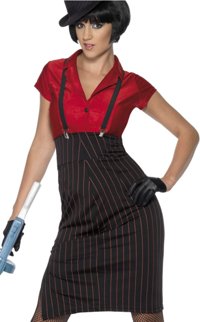 Ladies Costume: 1920s Gangster (Medium)