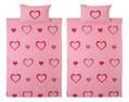 printed hearts duvet cover sets