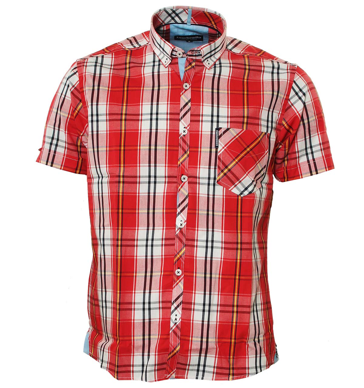 Blood Check Short Sleeve Shirt