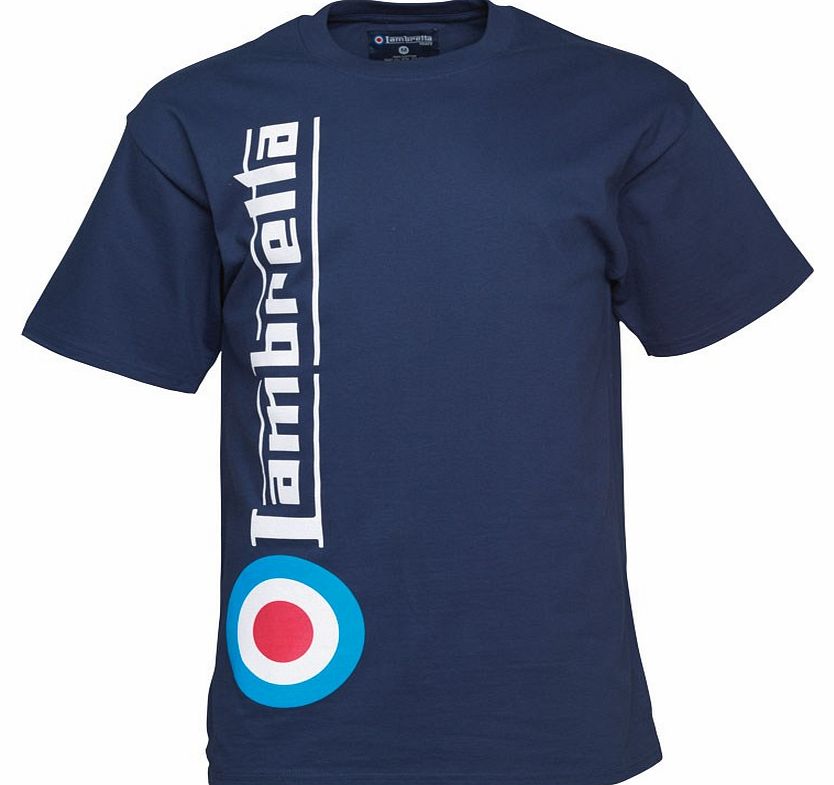 Mens Side Logo T-Shirt Navy