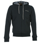 Navy Full Zip Hooded Sweatshirt