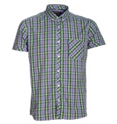 Purple and Green Check Shirt