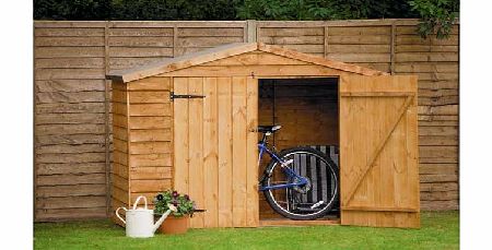 Larch Lap Overlap Apex Wooden Garden Storage Shed