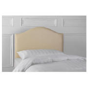 Headboard, Cream Faux Suede, Single