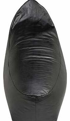 Banana Leather Effect Beanbag - Black