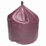 bean bag faux leather plum