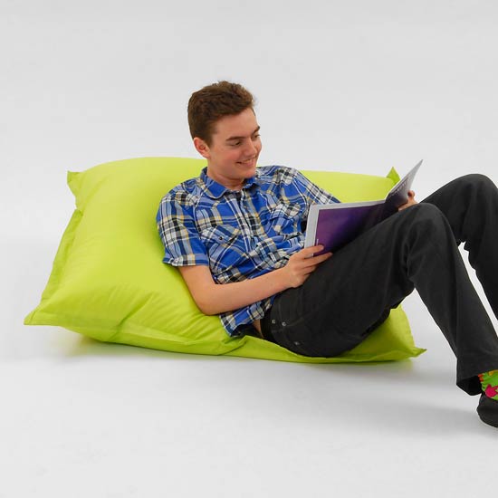 Lime Green Bean Bag Cushion