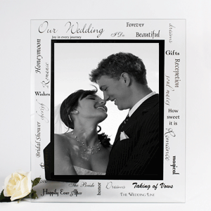 Our Wedding Glass Frame