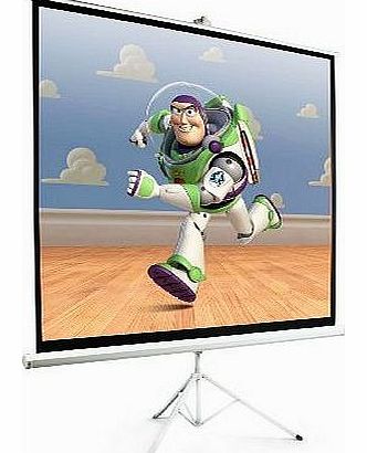 100`` Lavolta Portable Tripod Cinema Projection Screen - HD Matte White - 180cm x 180cm