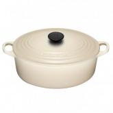 Satin Black Oval Casserole 29cm