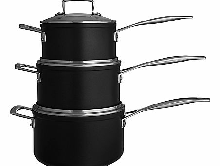 Toughened Non-Stick 3 Piece Saucepan