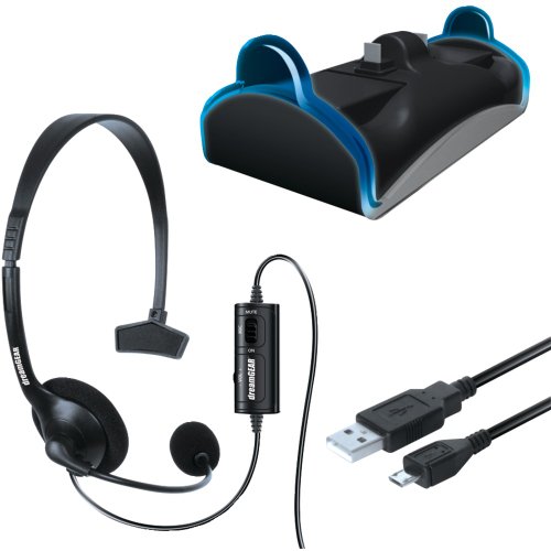 DREAMGEAR DGPS4-6411 PlayStation(R)4 Charge & Chat Bundle